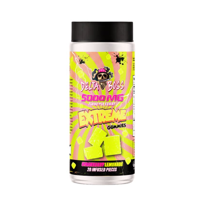 Extreme Fruity Infused Gummies |  5000mg Strawberry Lemonade 20pcs