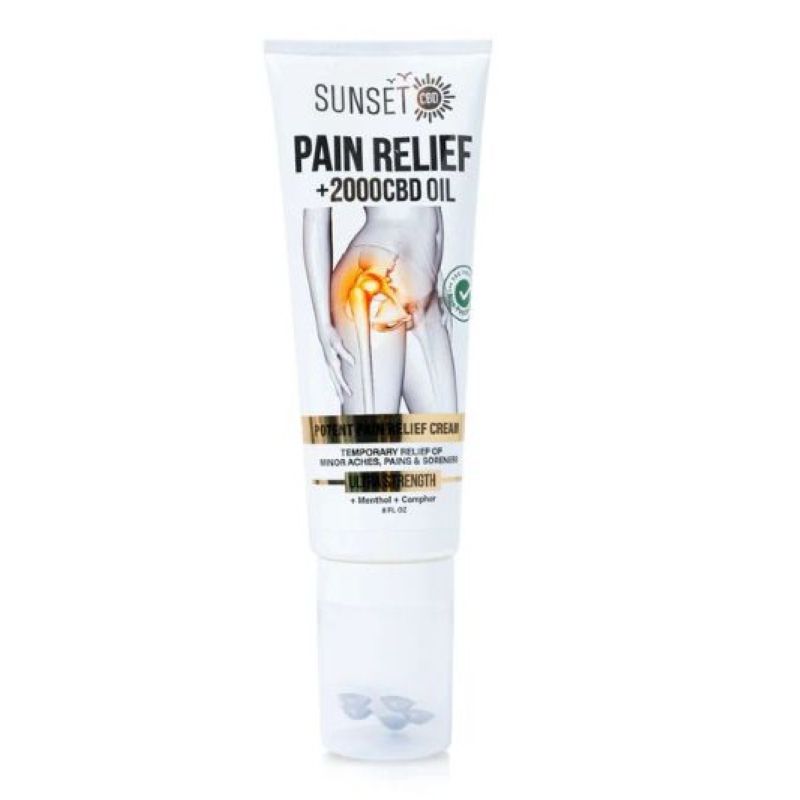 Sunset CBD Pain Relief Cream with Roller Ball Applicator